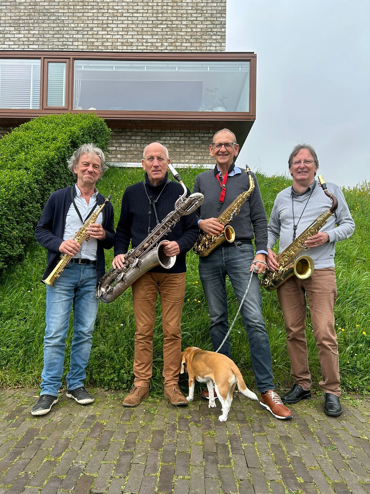 Het Venturi saxofoonkwartet speelt een gevarieerd repertoire met sopraan-, alt-, tenor- en baritonsaxofoon